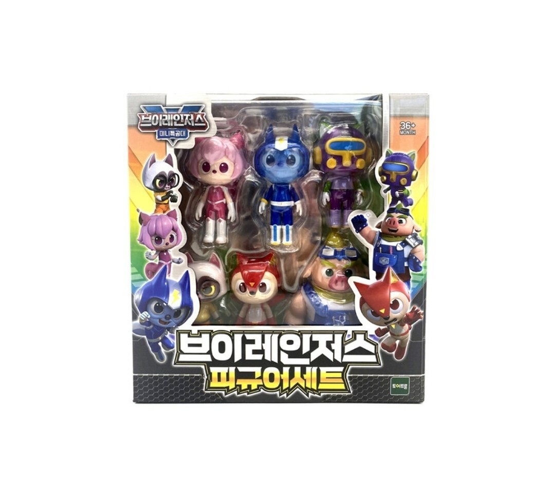 Mini Force V-Rangers Figure Set 6-Type Figures Toy 2022 Korean Toy