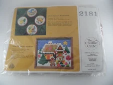 Creative Circle Craft Embroidery Kit Gingerbread House 1982 Molly Fleming #2181
