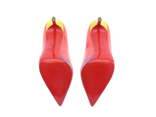 Christian Louboutin Pigalle Plato 120 Poppy/Mimosa ~ UK 4.5 / EU 37.5 / US 7.5 - Picture 8 of 12