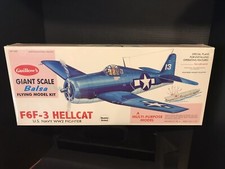 GUILLOWS 1005 F6F-3 HELLCAT GIANT SCALE BALSA FLYING MODEL KIT-NIB-1:16 SCALE