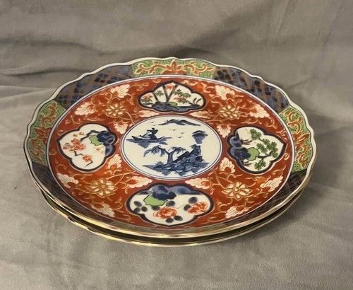 Vintage Takahashi Imari Salad Plate Set of 2 - Picture 2 of 4