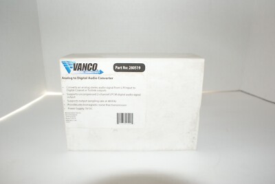 New Vanco 280519 Analog to Digital Audio Converter Digital Coaxial Toslink