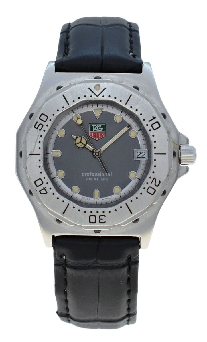Men's 38mm Tag Heuer Series 3000 Stainless Steel on Leather Men's 38mm Tag Heuer Series 3000 Stainless Steel on Leather