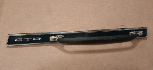 66 GTO dash grab bar handle housing chrome bezel 1966 Lemans black original used