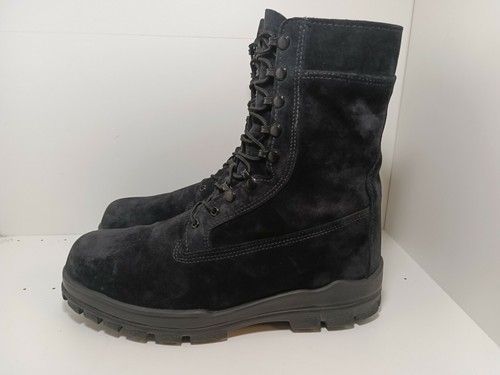 BATES MEN'S BLACK SUEDE LEATHER