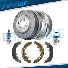 Rear Brake Drums and Ceremic Brake Shoes for 2000 2001 2002 Dodge Dakota Durango