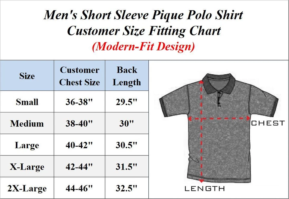 3 Pack - Men's Pique Polo Shirt - Uniform - Lounge- Casual - Free Shipping- NWT - Image 2 of 2
