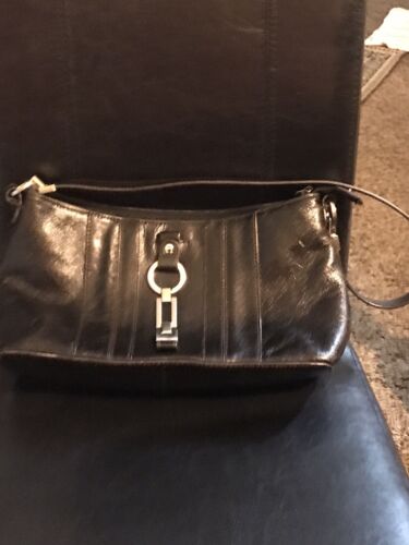 Vintage Etienne Aigner Black Leather Handbag - image 1