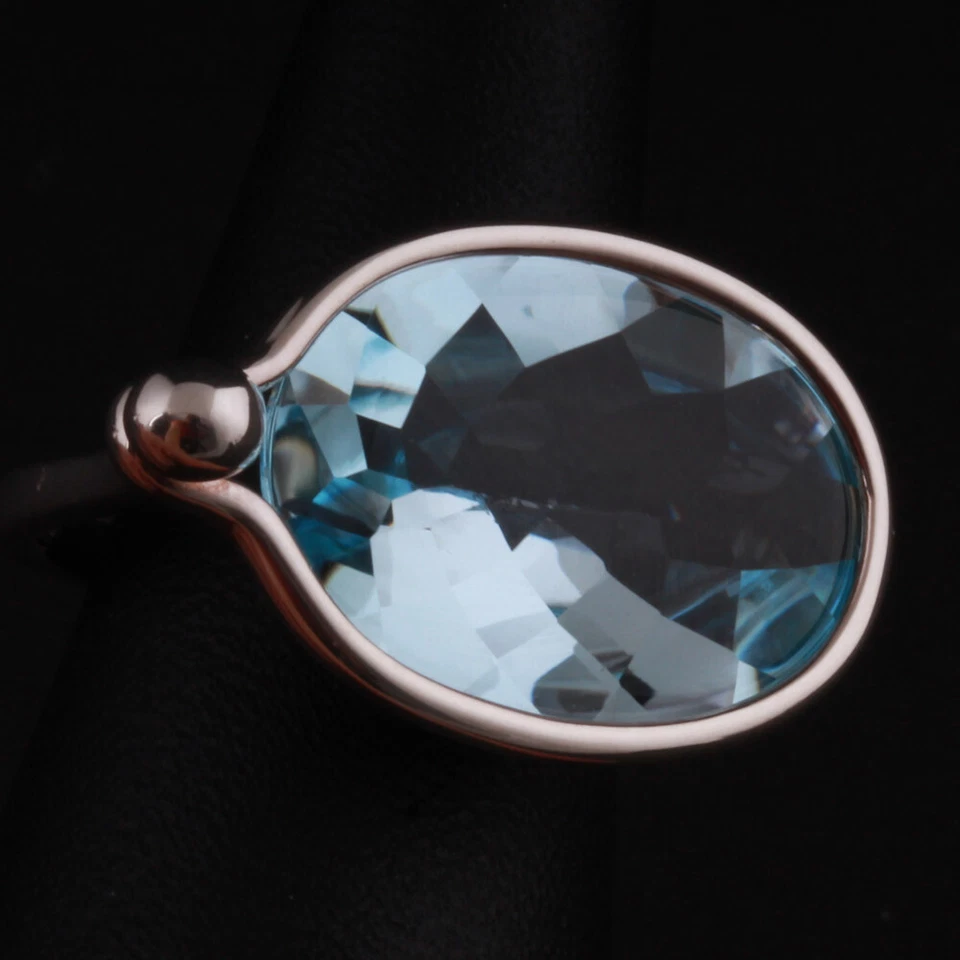 Anillo de ley Georg Jensen con topacio # 628, plata. Savannah V. Torun. ¡NUEVO! Foto 2 de 4