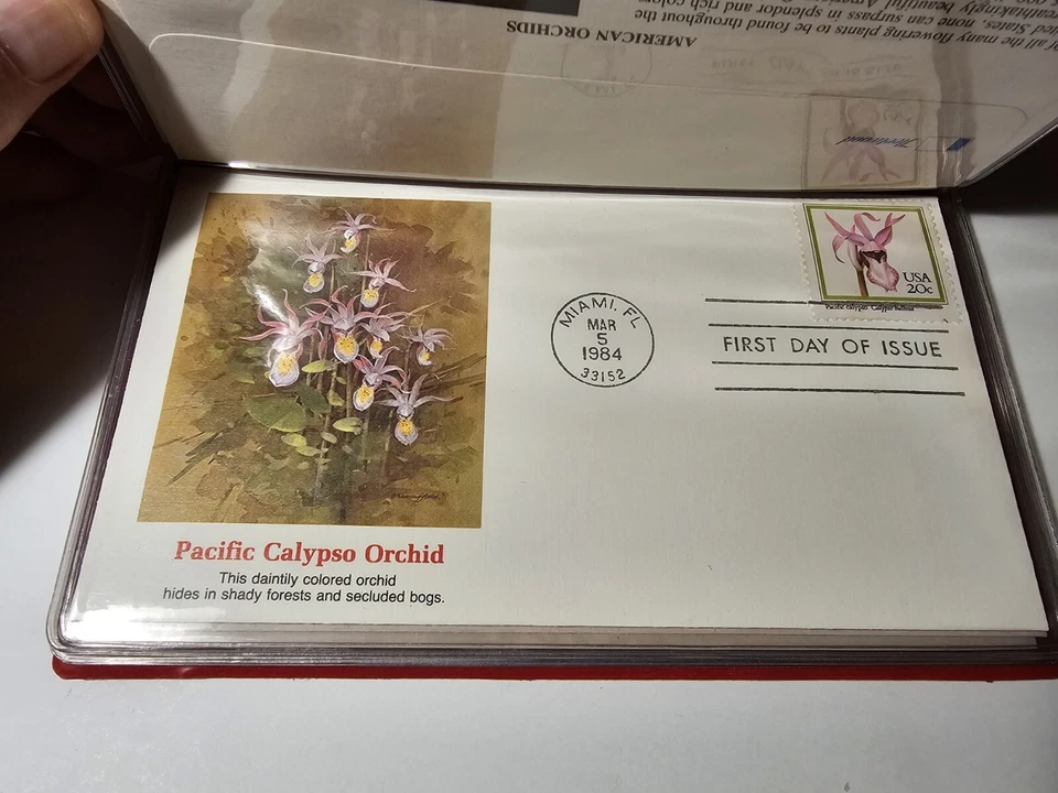 National Postal Forum XVIII MEMENTO American Floral March 5th 1984 FDC'S STAMPS - Image 4 of 4