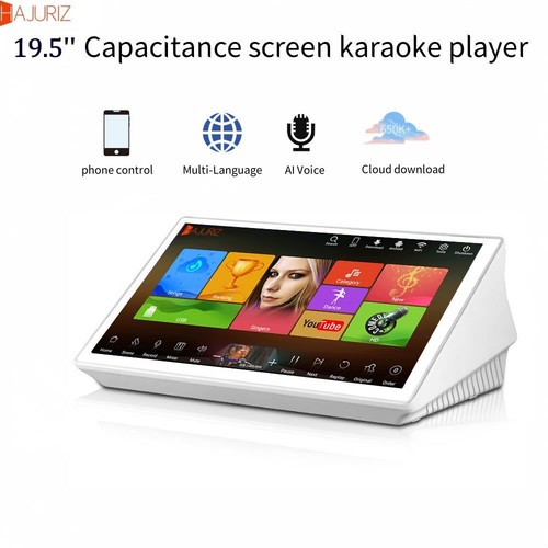 HAJURIZ 19.5'' Karaoke player touch screen,3IN1 1TB HDD,Smart AI,Cloud download,