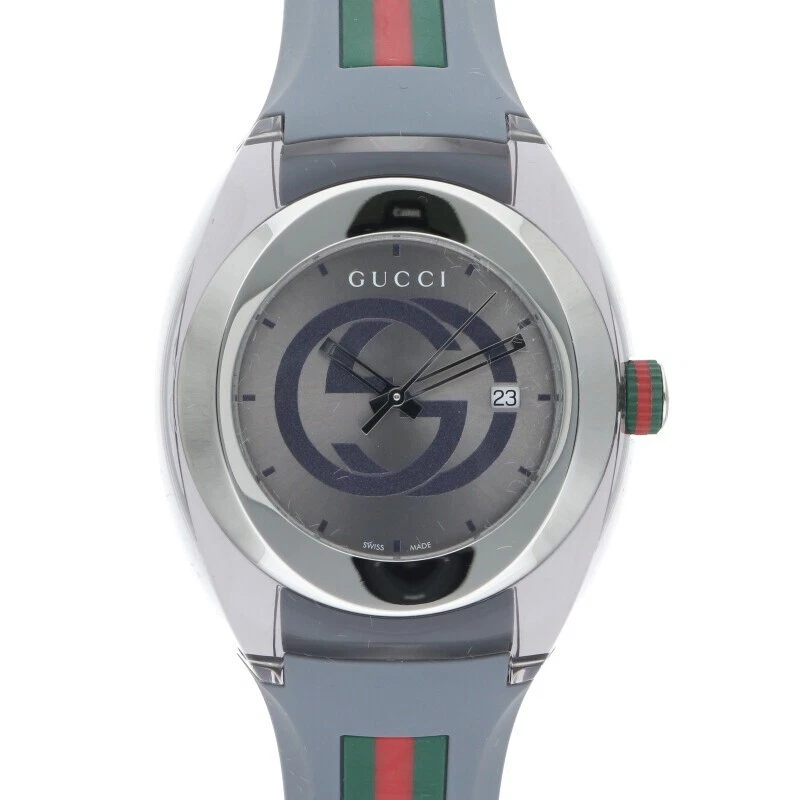 Montre pour homme Gucci YA137109A Sync Quartz cadran gris 45 mm ronde analogique du Japon