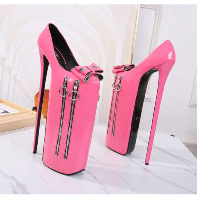 Women's Shoes Red Platform High Heel 30cm Metal Buckle High Heels