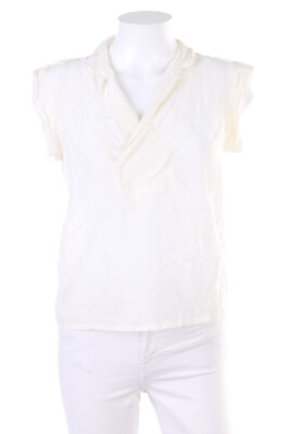 VERO MODA Blusentop Bluse Top Seide S off-white