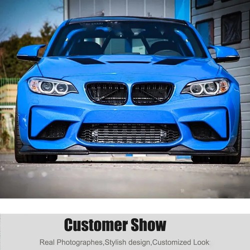For BMW F87 M2C Competition Coupe 2018-20 Carbon Fiber Front Bumper Lip Splitter - Picture 2 of 12