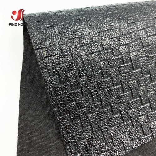 Basket Weave Faux Leather Fabric Synthetic DIY Brooch Bow Earring Handmade Sheet - Picture 7 of 13