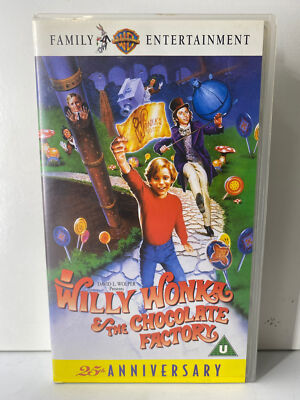 Willy Wonka & The Chocolate Factory 25th Anniversary Edition On VHS Video Tape