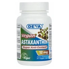 Astaxanthin 12 mg 30 Veg Caps By Deva Vegan Vitamins