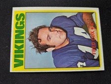 1972 Topps Football Card # 194 Fred Cox - Minnesota Vikings (EX)