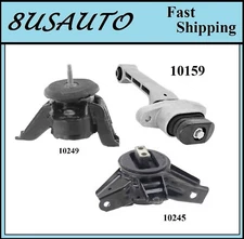 3PCS MOTOR & TRANS MOUNT FIT 20-23 HYUNDAI PALISADE/ KIA TELLURIDE 3.8L 4WD - AT