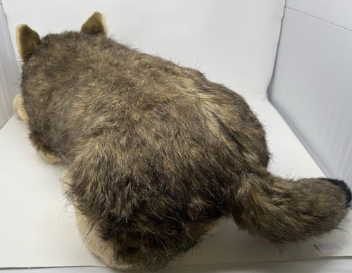 Jumbo 32” Timber Wolf Plush Laying Stuffed Wolf Wild Republic Floppy Rare HTF - Picture 2 of 5