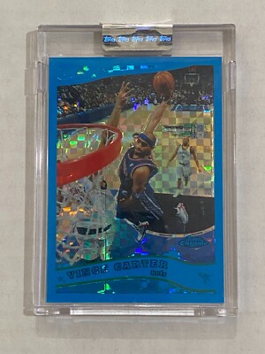 2005-06 Topps Chrome Vince Carter Uncirculated BLUE XFRACTOR #11 *MINT* 60/90