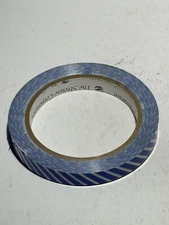 Wrapables Striped Washing Masking Tape Diagonal Stripe 1/2” Blue/White  18PACK