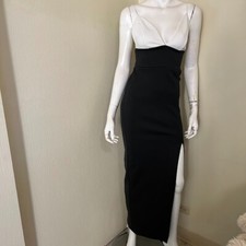 NEW ASOS Maxi Dress Womens 4 Black White NWT