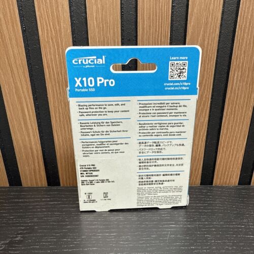 Disque dur externe SSD portable Crucial X10 Pro 4 To - IP55 - (CT4000X10PROSSD9) - Photo 3/5