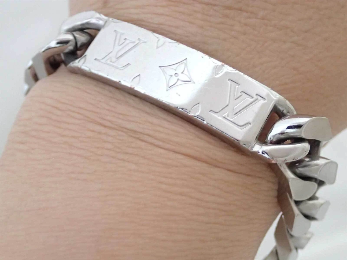 Louis Vuitton Monogram Chain Bracelet Silver