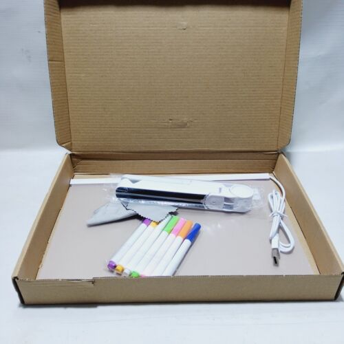 LED Acrylic Writing Note Board with 7 Colour Pens | 30 x 20cm, XL Version - Picture 2 of 4