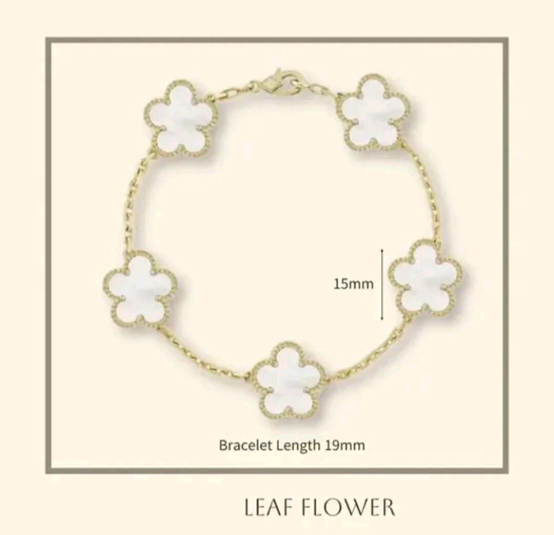 Clover Bracelet For Men and Women Luxury 18K Gold Silver