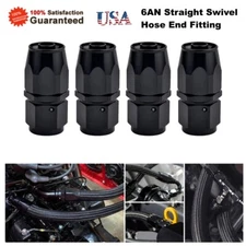 6AN Straight Swivel Hose End Fitting Adapter For Oil/Fuel/Gas Hose Line AN6