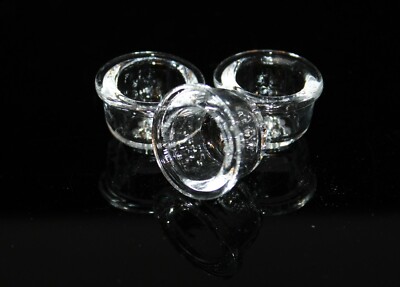 3) REPLACEMENT Glass BOWLS for SILICONE Tobacco PIPES Bowl