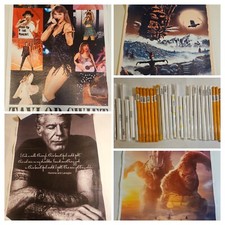 Wholesale Lot Of 30 New Canvas Wall Art Posters Music/Movie+ Variety