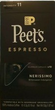 Peet's Nerissimo Bittersweet Indulgence Intensity 11 Espresso Aluminum Capsules