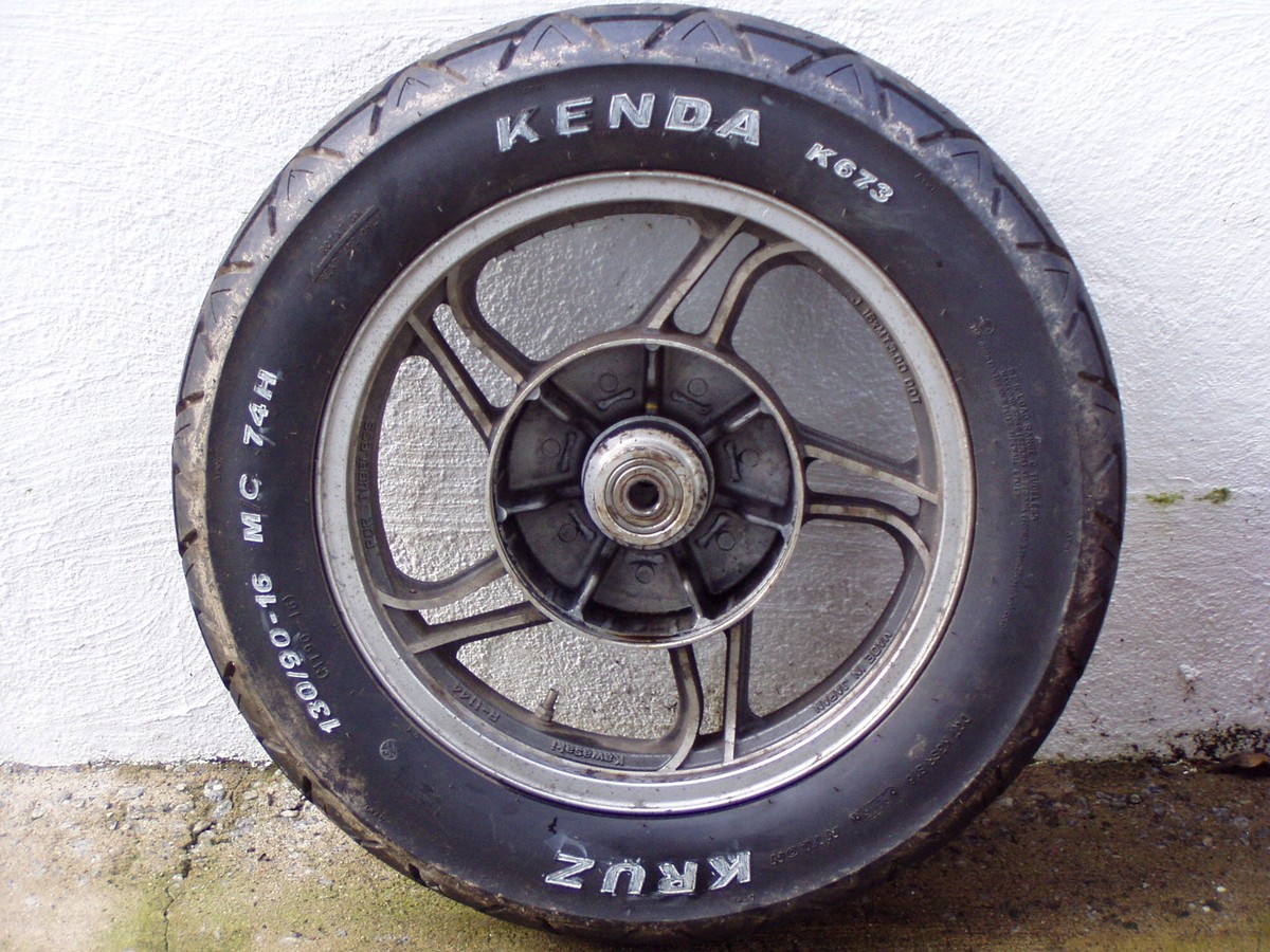 84-85 Kawasaki ZN1100 rear rim & good tire | eBay