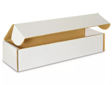 10 Corrugated Boxes - 9x5x3" Cardboard Shipping Box White Indestructo Mailers