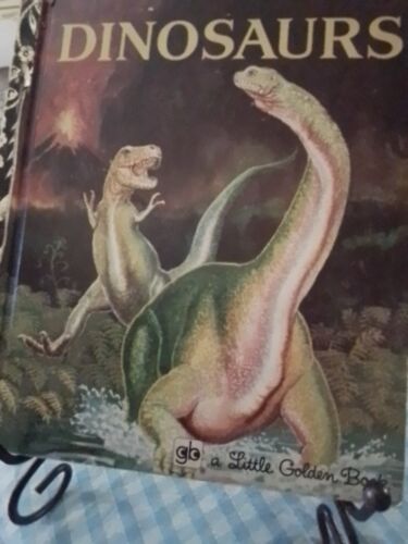 DINOSAURS Little Golden Book 1972 Sydney #421 VGC - Picture 1 of 11