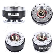 Sparco Steering Wheel Quick Release Hub Adapter Snap Boss Kit Booster pads Black