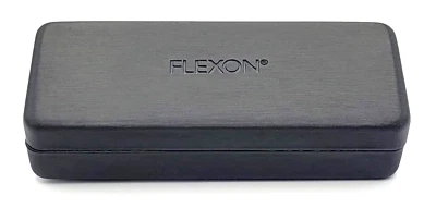 NEW - AUTHENTIC - FLEXON - BLACK - HARD EYEGLASSES CASE