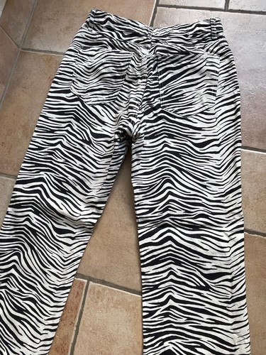 ZARA ausgefallene Hose Jeans Print Zebra Gr. 42 TOP - Bild 10 von 12