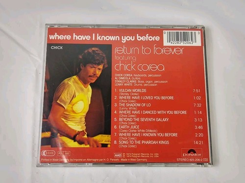 Return To Forever With Chick Corea Where Have I Known You Before CD 1974 Polydor - Picture 9 of 22