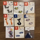 Vintage Lot Of 9 Sew On Embroidered Appliques, Dogs, Cats, Ducks, Bears, Giraffe — photo 1