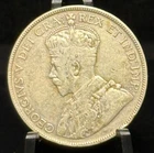 1929 Canada Fifty Cents 50C Silver Coin