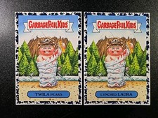 SP Black Twin Peaks David Lynch Laura Palmer Spoof Garbage Pail Kids 2 Card Set