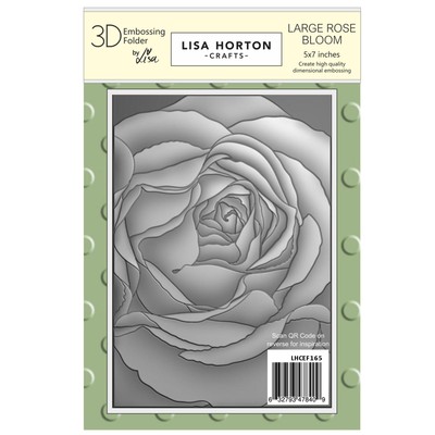 Lisa Horton Handwerk Prägefolder 5''X7'' - große Rosenblüte 5A002DYT-1GGG4