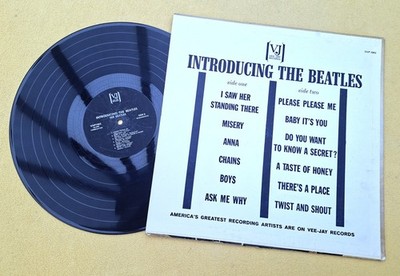 '' INTRODUCING THE BEATLES ''NO COMMA JACKET [ VJ ] MONO VER2 BLACK BRACKET LABEL