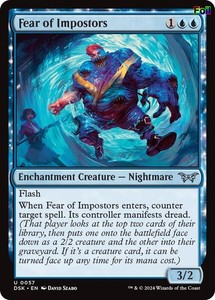 Fear of Impostors #57 Foil Duskmourn: House of Horror MTG