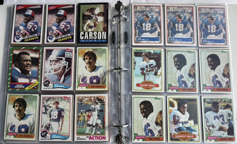 New York Giants Football Cards 1969 - 1987 Topps & Fleer (Lot sale) - Image 2 of 4
